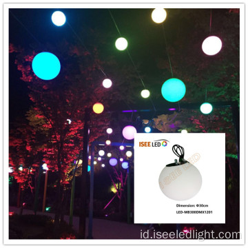 Diprogram Natal LED RGB 3D Ball String